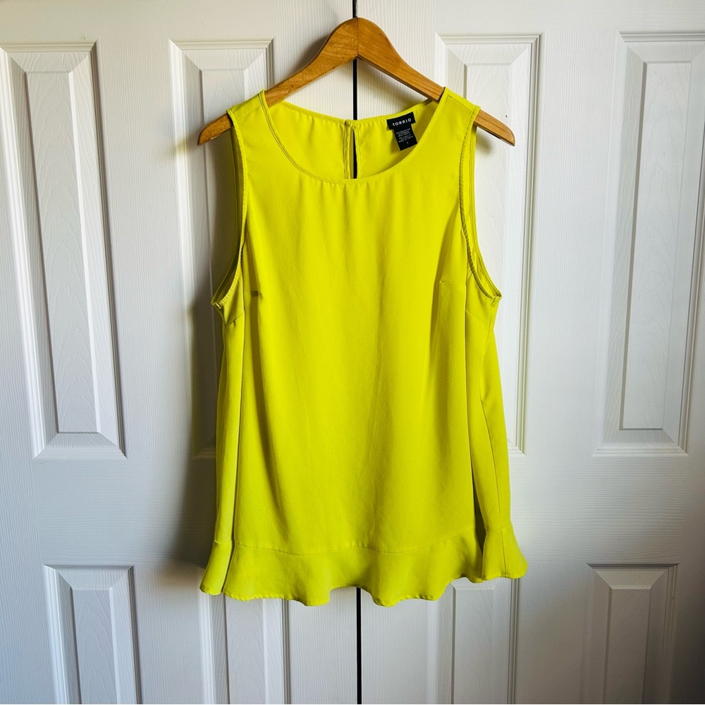 Lime Green Sleeveless Top